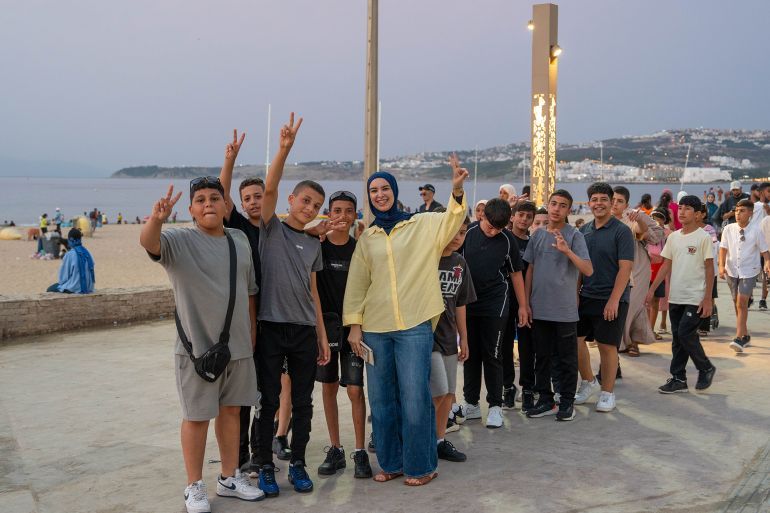 _المؤطرة سارة عمورة الى جانب أطفال القدس