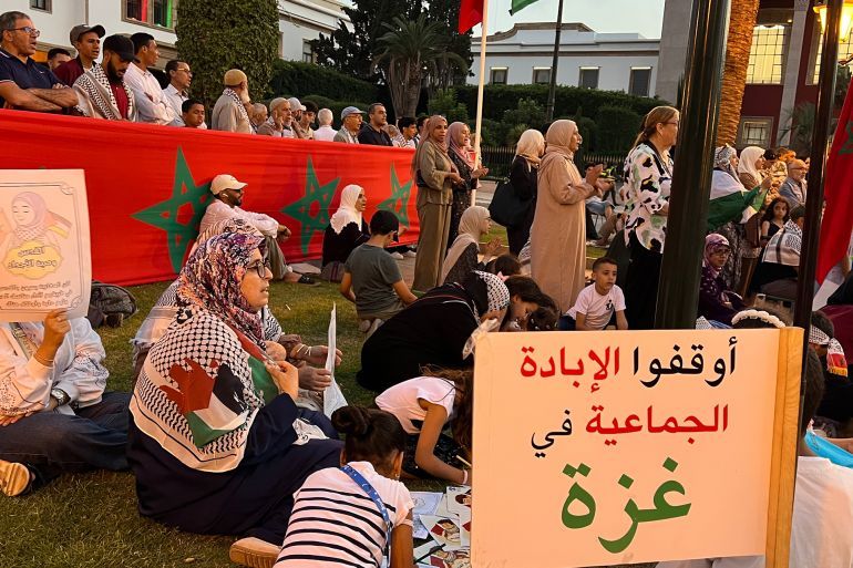 جانب من المشاركين في الاعتصام
