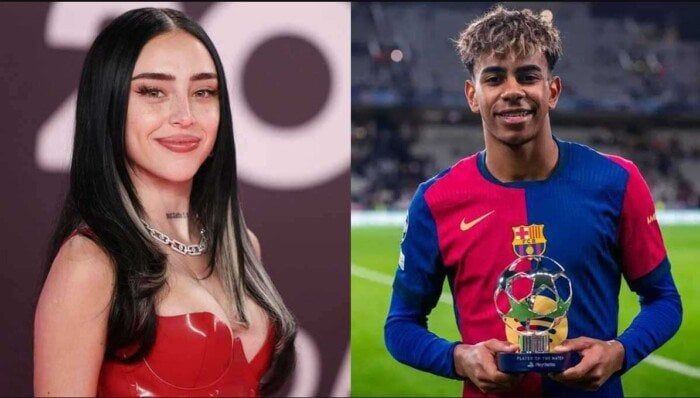 لامين يامال يلمح إلى ارتباطه بالمغنية الأرجنتينية نيكي نيكول لامين يامال يلمح إلى ارتباطه بالمغنية الأرجنتينية نيكي نيكول