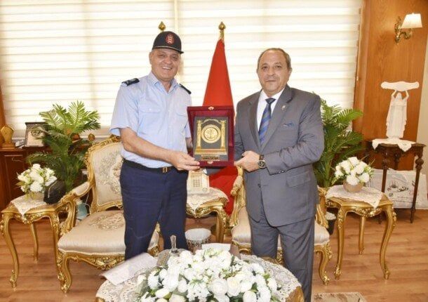 محافظ بورسعيد يستقبل قائد قاعدة بورسعيد البحرية