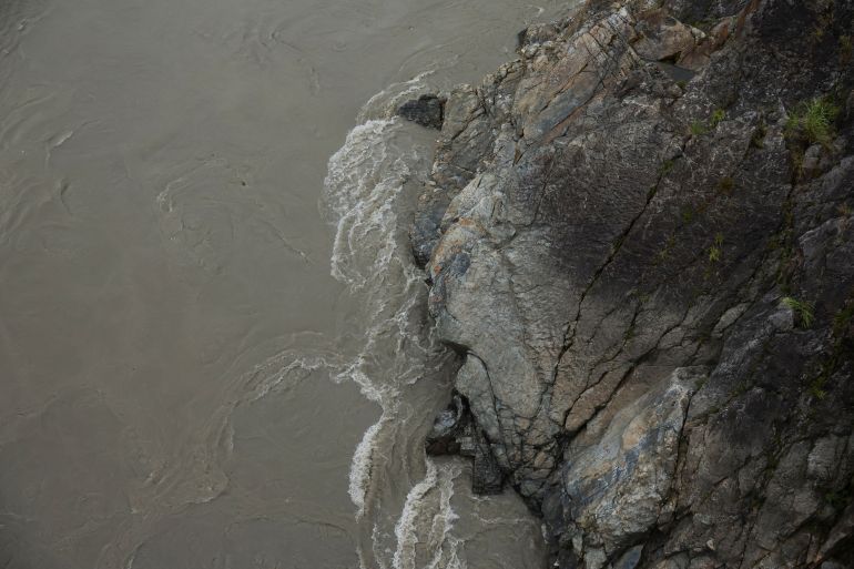 A view shows the Siang river in Siang district, Arunachal Pradesh, India, August 1, 2025. REUTERS/Francis Mascarenhas