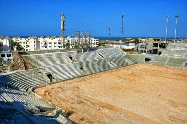 الانتهاء من الهيكل الخرساني للمدرجات والمنحدرات في استاد المصري الجديد الانتهاء من الهيكل الخرساني للمدرجات والمنحدرات في استاد المصري الجديد