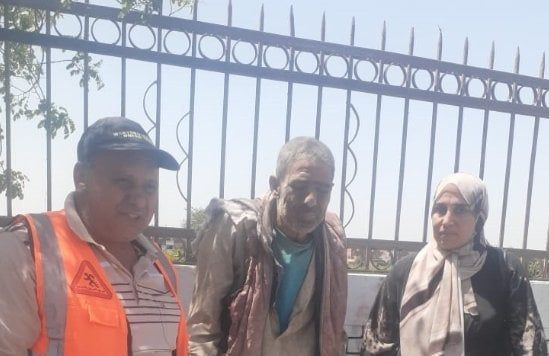 استجابة سريعة من التضامن بالمنوفية لإنقاذ مسن يفترش الطريق بكفر داوود