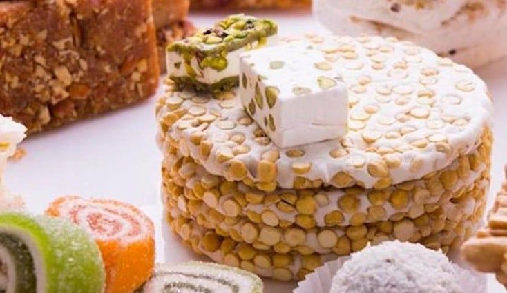 أقراص حلاوة المولد البيضاء أقراص حلاوة المولد البيضاء