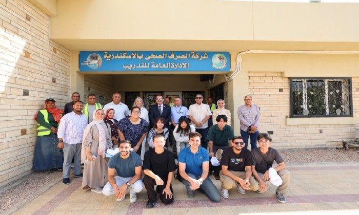 من اليابان إلى الإسكندرية.. وفد أكاديمي يطلع على جهود شركة الصرف الصحي في تنقية المياه