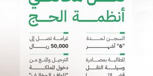 قرارات إدارية بحق 17 مخالفًا لأنظمة الحج لنقلهم 61 مخالفًا - هرم مصر