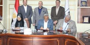 بروتوكول تعاون ثلاثي لتنفيذ وصلات الصرف الصحي المنزلية بقرية بليفيا في بني سويف - هرم مصر
