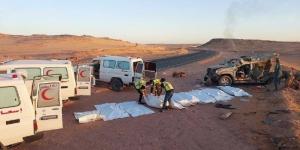 وفاة 12 سودانيا بينهم نساء وأطفال في حادث سير مروع في ليبيا  - هرم مصر