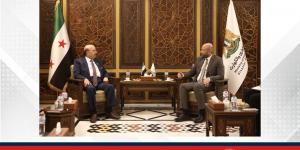 وزير الطوارئ والكوارث بالجمهورية العربية السورية يستقبل سفير مملكة البحرين في دمشق - هرم مصر