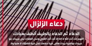 دعاء الزلزال والهزات الأرضية.. ردده الآن يحفظك من الأذى وأي مكروه - هرم مصر