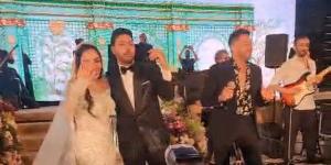 حماقي يحيي حفل زفاف محمد شاهين والمنتجة رشا الظنحاني - هرم مصر