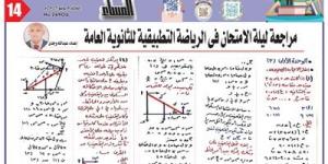 مراجعة ليلة الامتحان في الرياضة التطبيقية للثانوية العامة 2025 - هرم مصر