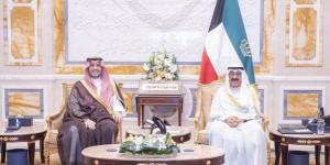 أمير الكويت يستقبل وزير الدولة عضو مجلس الوزراء السعودي الأمير تركي بن محمد بمناسبة زيارته للبلاد - هرم مصر