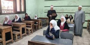 رئيس القليوبية الأزهرية يتفقد لجان امتحانات الشهادة الإعدادية - جريدة هرم مصر