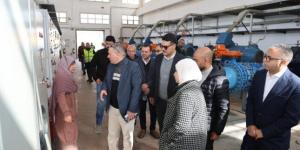 نائب رئيس القابضة للمياه يتفقد محطة سرياقوس بالقليوبية - جريدة هرم مصر