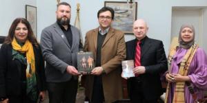 وزير الثقافة المصري يستقبل وفد جائزة بريكس الأدبية الدولية - جريدة هرم مصر