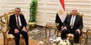 المستشار هشام بدوي يستقبل رئيس الجهاز المركزي للمحاسبات لتهنئته بانتخابه رئيساً لمجلس النواب - جريدة هرم مصر