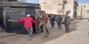 حملات مكبرة لإزالة ورفع الإشغالات والتعديات بعدة أحياء في بورسعيد - جريدة هرم مصر