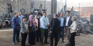 محافظ القليوبية يتفقد سير العمل بعدد من المصانع بمنطقة العكرشة بالخانكة - جريدة هرم مصر