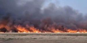 حريق هائل في مدينة أراك بوسط إيران - جريدة هرم مصر