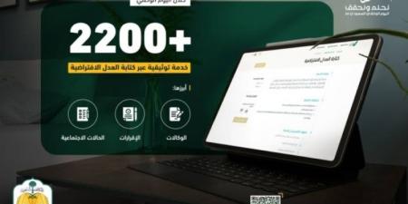 وزارة العدل : أكثر من 2200 خدمة توثيقية عبر كتابة العدل الافتراضية خلال اليوم الوطني - هرم مصر