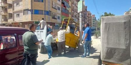 إزالة تعديات ورفع إشغالات في حي ثالث الإسماعيلية