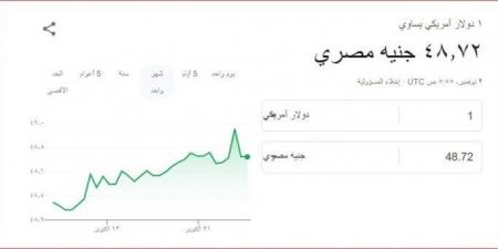 سعر الدولار مقابل الجنيه المصري اليوم السبت 2 نوفمبر 2024