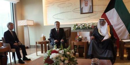 ولي العهد الكويتي يستقبل رئيس مجلس إدارة مركز التعاون الياباني للشرق الأوسط ورئيس مجلس إدارة (ميتسوبيشي) - هرم مصر