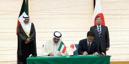 ولي العهد الكويتي ورئيس الوزراء الياباني يحضران مراسم توقيع اتفاقيات ومذكرات تعاون بين البلدين الصديقين - هرم مصر