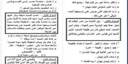 4 موضوعات قراءة متوقعة في امتحان العربي لـ الصف الثالث الاعدادي #مراجعات_نهائية #الشهادة_الإعدادية #بوابة_الجمهورية_أون_لاين - هرم مصر