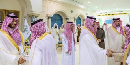 أمير منطقة الجوف يستقبل المهنئين بعيد الأضحى - هرم مصر