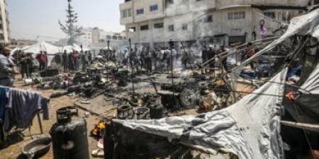 استشهاد 9 فلسطينيين في قصف إسرائيلي على جباليا ودير البلح - هرم مصر