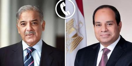 الرئيس السيسي يتلقى اتصالاً هاتفياً من رئيس الوزراء الباكستاني شهباز شريف - هرم مصر