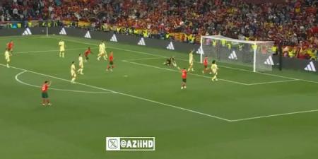 شاهد مينديز يدرك التعادل لـ لبرتغال فى شباك إسبانيا - هرم مصر