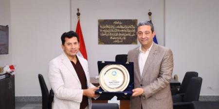 محافظ دمياط يستقبل وزير الشباب والرياضة بديوان عام المحافظة - هرم مصر