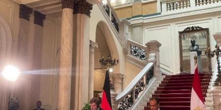 بدء المؤتمر الصحفي لوزيري خارجية مصر وألمانيا بالقاهرة  - هرم مصر