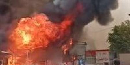 اندلاع حريق داخل مول تجاري بأكتوبر - هرم مصر