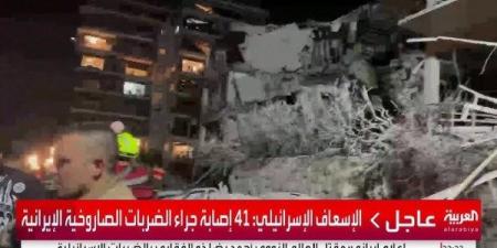 80 مصابا وقتيلين فى إسرائيل جراء الضربات الصاروخية الايرانية - هرم مصر