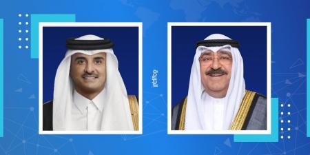 سمو أمير البلاد يجري اتصالاً هاتفياً بأمير دولة قطر - هرم مصر