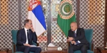 أبو الغيط يلتقى رئيس وزراء صربيا بمقر الجامعة العربية - هرم مصر