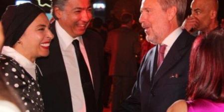 المستشار سامح عبد الحكم وحرمه منى السيسي ضيف شرف الاحتفال باليوم الوطني الإيطالي - هرم مصر