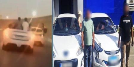 الداخلية تكشف ملابسات قيام قائدي سيارتين بأداء حركات استعراضية |فيديو - هرم مصر