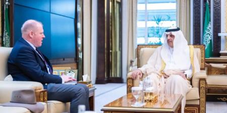 نائب وزير الداخلية المكلّف يستقبل سفير أستراليا لدى المملكة - هرم مصر