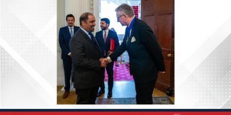 في إطار الزيارة الرسمية لسمو ولي العهد رئيس مجلس الوزراء إلى المملكة المتحدة.. وزير المالية والاقتصاد الوطني يلتقي عمدة الحي المالي لمدينة لندن - هرم مصر