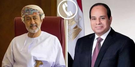 السيسي يؤكد في اتصال هاتفي مع السلطان هيثم بن طارق أهمية العمل على وقف التصعيد الجاري بين إسرائيل وإيران، - هرم مصر