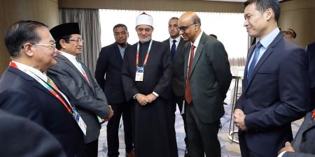 رئيس سنغافورة:نعتز بعلاقاتنا مع مصر ومؤسساتها الدينية العريقة #دين وحياة #دار الإفتاء - هرم مصر
