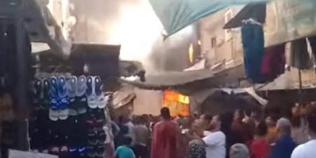ماس كهربائي.. إخماد نيران حريق هائل بمحل أدوات منزلية بشارع المعاهدة بطنطا - هرم مصر