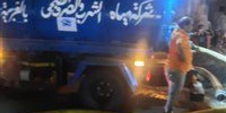 انفجار خط مياه رئيسي بشارع الجلاء في المحلة الكبرى.. ومياه الغربية تعلن حالة الطوارئ - هرم مصر