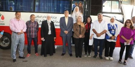 محافظ الجيزة يشهد انطلاق فعاليات اليوم العالمي للتبرع بالدم - هرم مصر