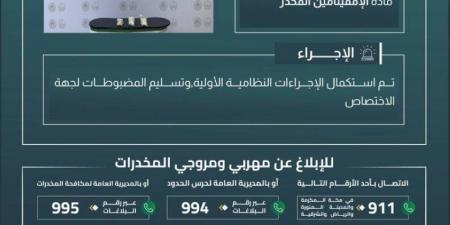 حرس الحدود بالشرقية يحبط تهريب (3000) قرص من مادة الإمفيتامين المخدر - هرم مصر